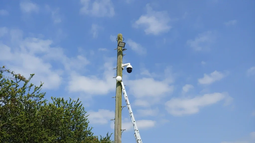 ...the Pan Tilt Zoom (PTZ) camera is linked to the house network using one of our wireless bridge units...