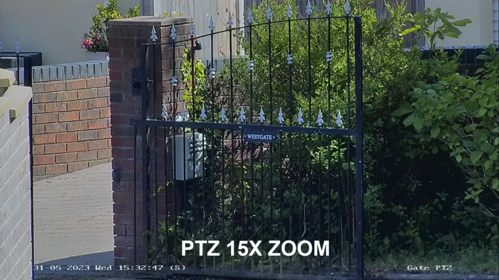 ...but when needed their advanced optics can zoom close enough to read small letters on a gate  55m away!