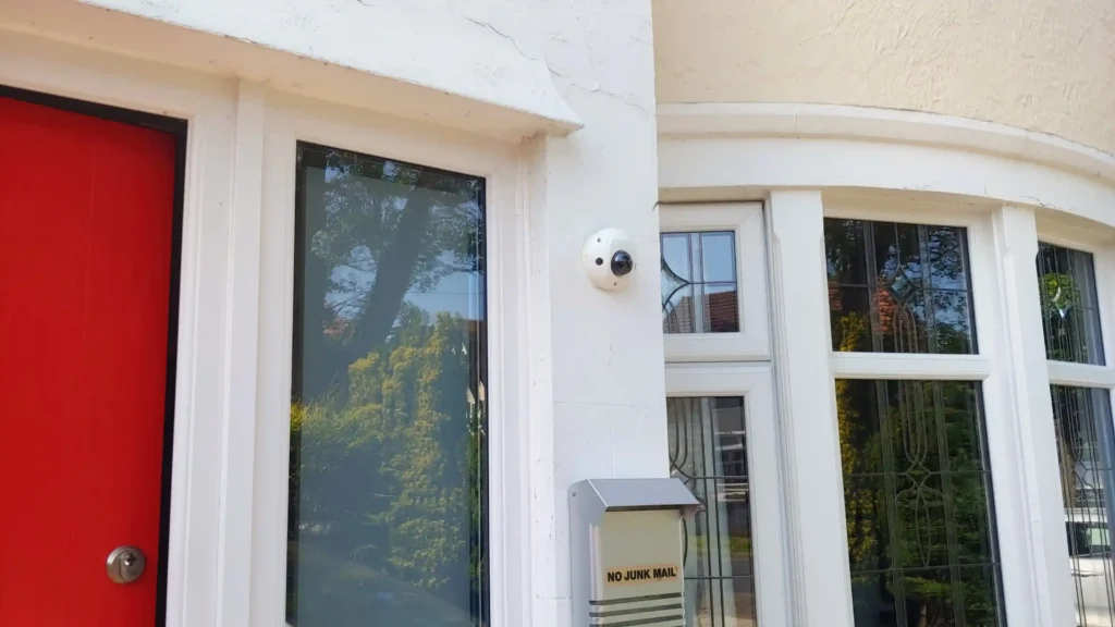 This mini-dome camera has a full anti-vandal rating and also records audio...