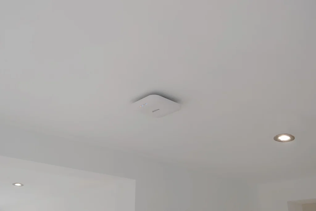 Ceiling mounted indoor Wi-Fi AP (cabled fitted during home renovation).